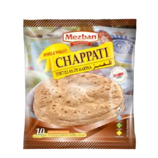 MEZBAN WHOLE WHEAT CHAPATHI 450g (10 Pcs) (FROZEN)