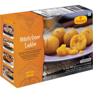 # HALDIRAM'S MOTICHOOR LADOO 400g (12 Pieces)